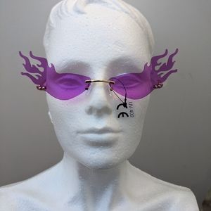 Flame lens sunglasses